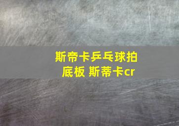 斯帝卡乒乓球拍底板 斯蒂卡cr